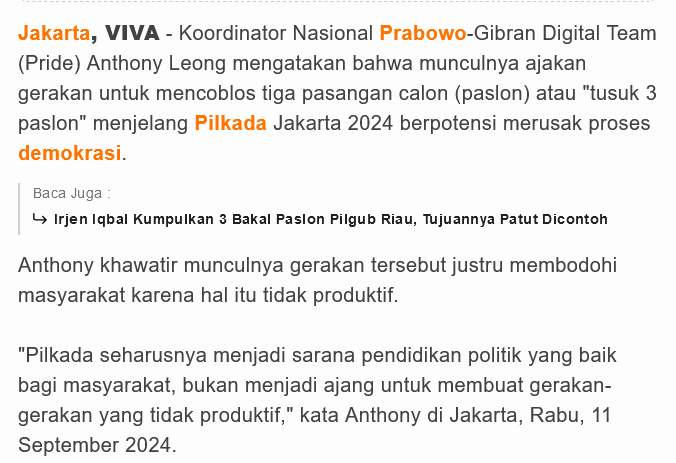 <a href="/frans_surya/">back</a> padahal yg ngomong jg Anthony Leong, tapi PKS terus yg "digebuk". Itulah anehnya..