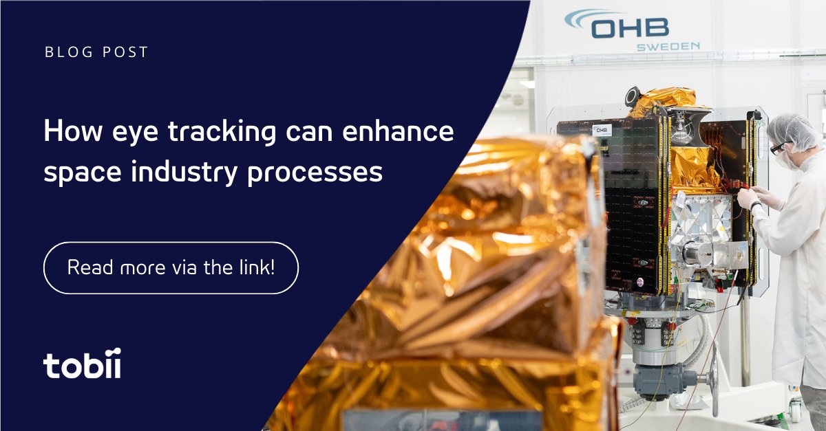🚀How #EyeTracking can enhance space industry processes like #VisualInspection, #QualityControl, and training? 

Read our interview with OHB Sweden, the prime contractor for the European Space Agency's Arctic Weather Satellite: ow.ly/QiuM50T0PvA
 
#IndustrialTraining