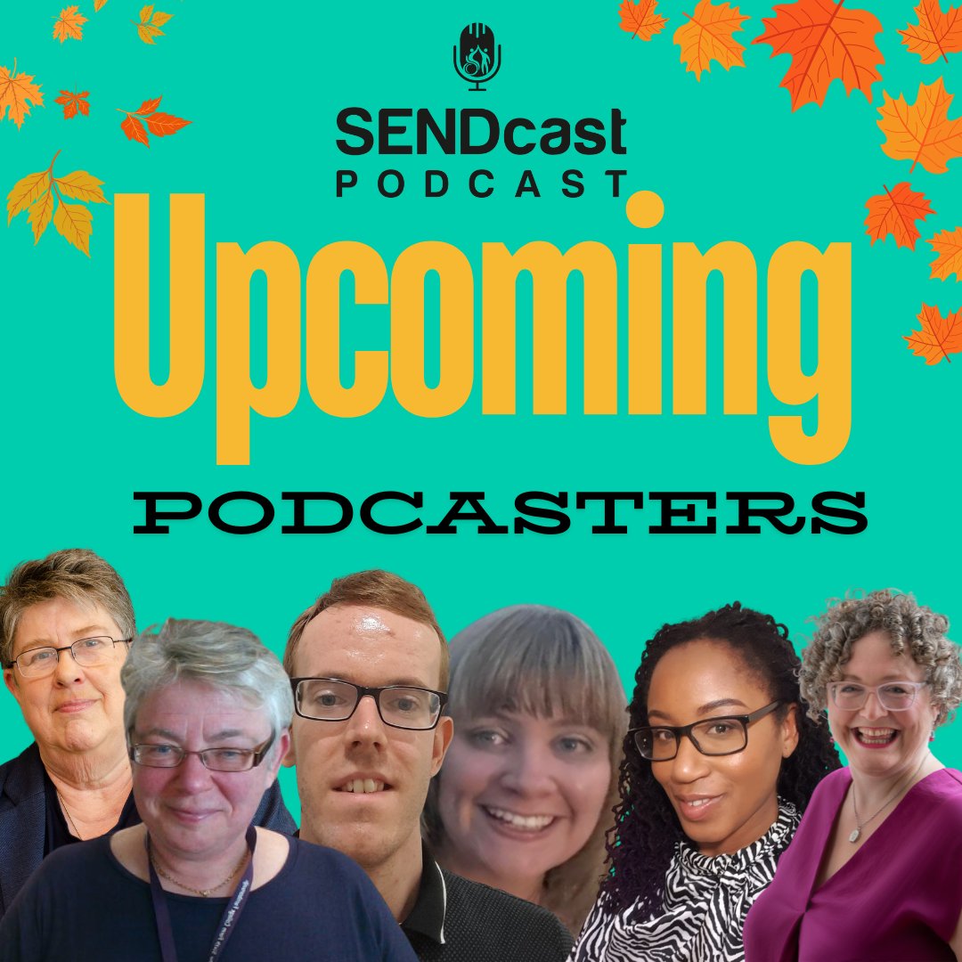 theSENDcast's tweet image. So excited about our amazing line-up of glorious guests for the next few weeks! 🤩

The perfect listen for Autumn walks or with a nice cuppa! Find out more here 🎧

ow.ly/pEE650Teg1P

#SENDmatters #podcast #autumnterm