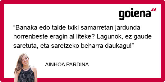 #GoienaIritziak Ainhoa Pardina: "Euskaltzale aktiboen saretzea" goiena.eus/komunitatea/ap…
