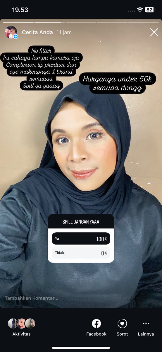 Lagi seneng complexion dan makeup dari brand lokal ini 😍😍😍 #makeup #makeuprecomendation #brandlokalindonesia