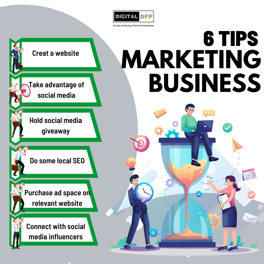DigitalDFP's tweet image. Boost Your Business with These 6 Marketing Tips!
#webdevelopment #websitedeveloper #seo #divinefilmsproduction #dfp #wordpress #digitaldfp