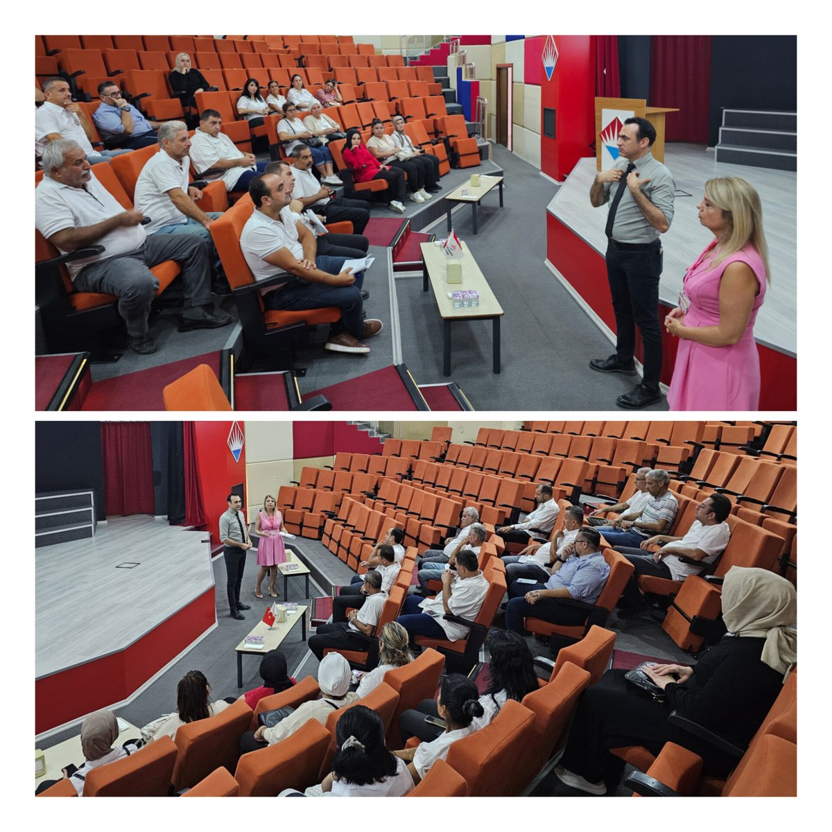 🔴Okul Servis Şoförlerimize Yönelik Bilgilendirme Toplantısı İşletme Direktörümüz @gönülsarikaya ve Md.Yardımcımız <a href="/mkaratas000/">Mustafa Karataş</a> tarafından kampüsümüzde düzenlendi
Öğrenci taşımacılığı yapan servis şoförlerine yönelik,öğrencilerin güvenli taşınması ilgili gerekli uyarılar yapıldı