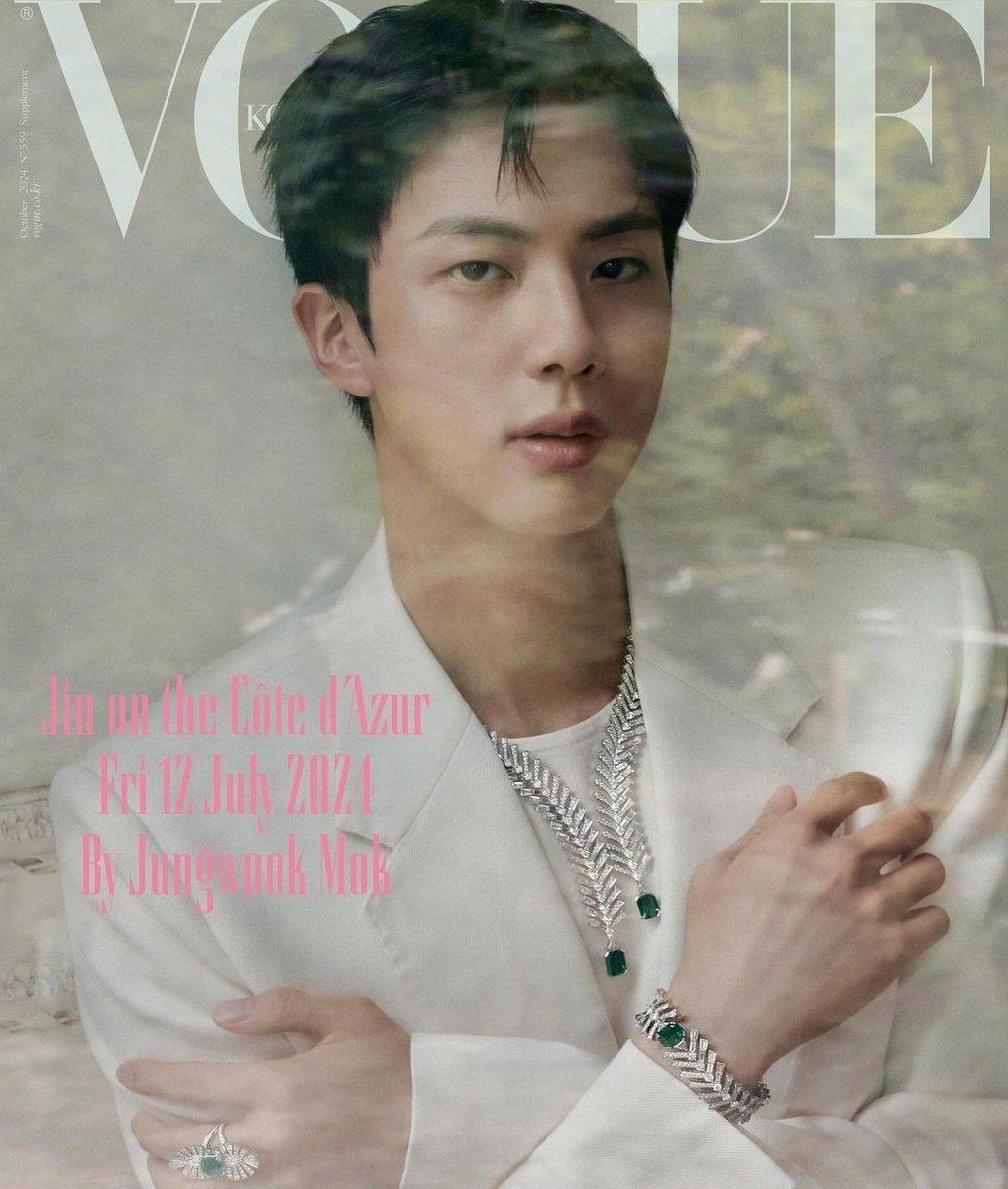 VOGUE KOREA #JIN COVER 

JIN FOR VOGUE KOREA 
#JinxVogueKorea 
#JinxFredJewelry