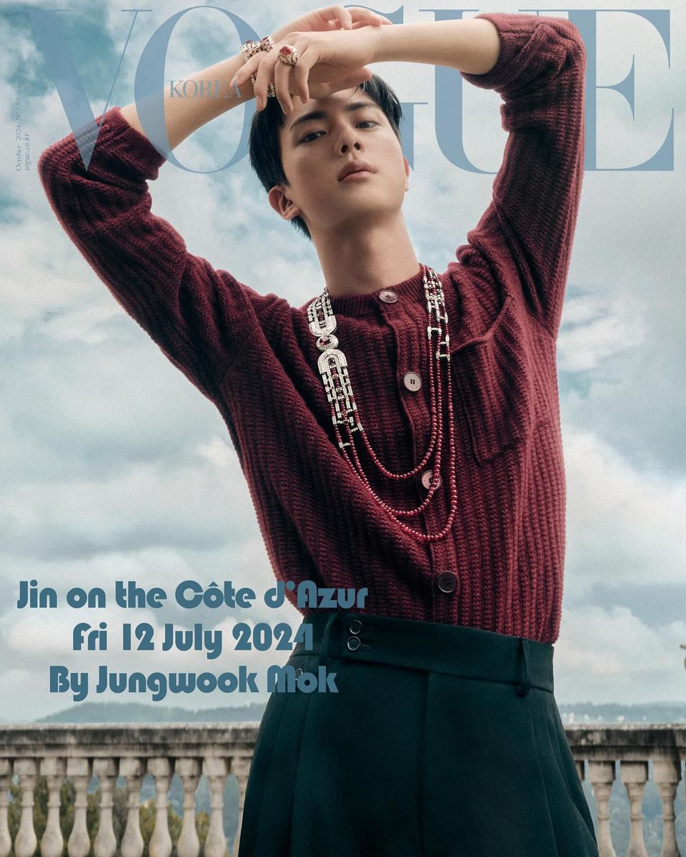 seokjinfile's tweet image. JIN FOR VOGUE KOREA 
#JinxVogueKorea 
#JinxFredJewelry
