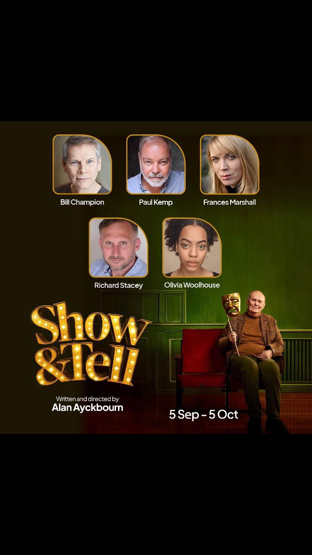 Carla Fowler 💙 (@carlafowler) on Twitter photo Loved the show <a href="/thesjt/">Stephen Joseph Theatre</a> press night last night. Show and Tell is
<a href="/Ayckbourn/">Alan Ayckbourn</a>’s 90th play and as funny and sharp as ever - and more than a bit meta 🧐
Lots to think about and chortle at. Get over to #scarborough and catch Show and Tell if you can Loved the show <a href="/thesjt/">Stephen Joseph Theatre</a> press night last night. Show and Tell is
<a href="/Ayckbourn/">Alan Ayckbourn</a>’s 90th play and as funny and sharp as ever - and more than a bit meta 🧐
Lots to think about and chortle at. Get over to #scarborough and catch Show and Tell if you can
