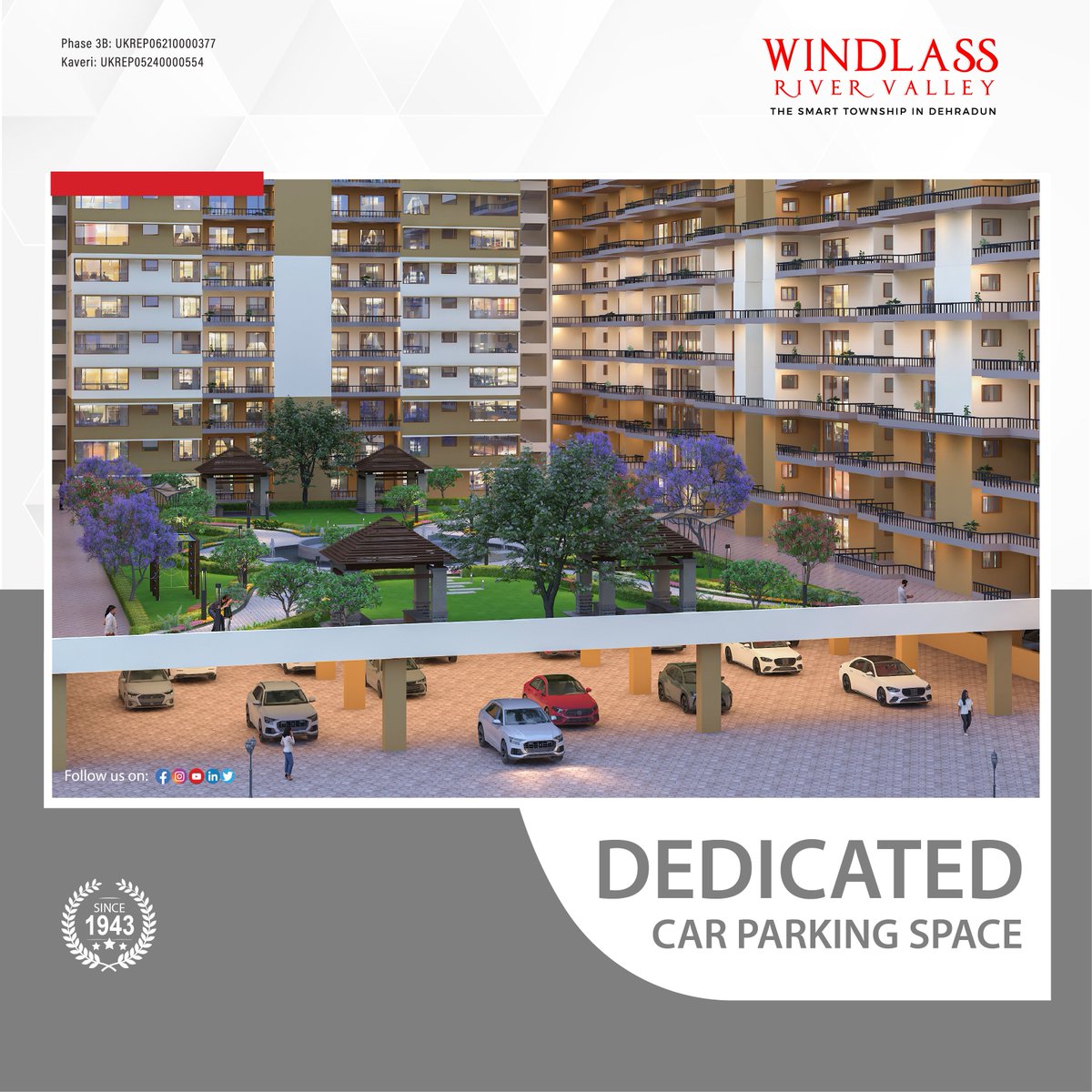 WindlassD's tweet image. #WindlassRiverValley&apos;s Premium #KaveriTowers offers #spacioushomes amidst lush podium greens and parks. Strategically located on #NH72, these #luxuriousapartments provide world-class security and sustainable features for serene living.

#wrv #dehradun #apartments #windlass