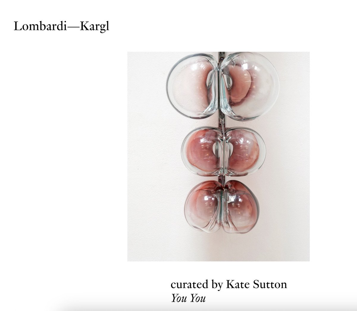 With all that is going on, really grateful to have a moment to slow down and spend time with some artists I deeply admire as part of this year's CuratedBy. Come join us for the opening this weekend lombardi-kargl.com/en/schleifmuhl…