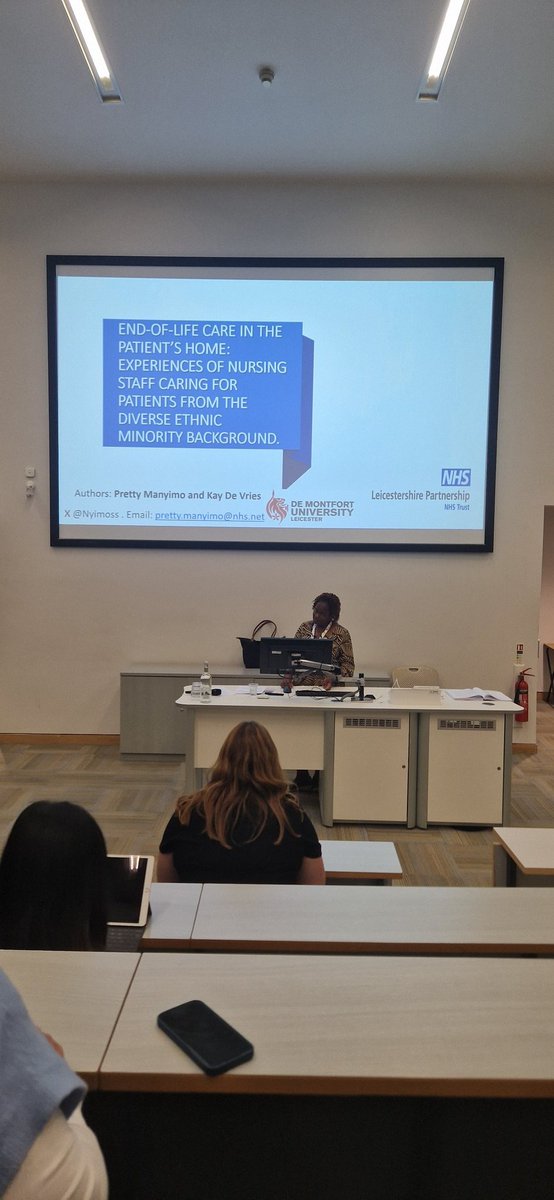 Natalie Leggatt (@leggattnatalie) on Twitter photo Fantastic presentation delivered by Pretty Manyimo <a href="/Nyimoss/">Pretty Manyimo RGN</a> #RCN24 #rcnresearch24 <a href="/LPTnhs/">Leicestershire Partnership NHS Trust</a> . The presentation focused on end of life care in patient's homes for patients with a diverse ethnic minority background. Fantastic presentation delivered by Pretty Manyimo <a href="/Nyimoss/">Pretty Manyimo RGN</a> #RCN24 #rcnresearch24 <a href="/LPTnhs/">Leicestershire Partnership NHS Trust</a> . The presentation focused on end of life care in patient's homes for patients with a diverse ethnic minority background.