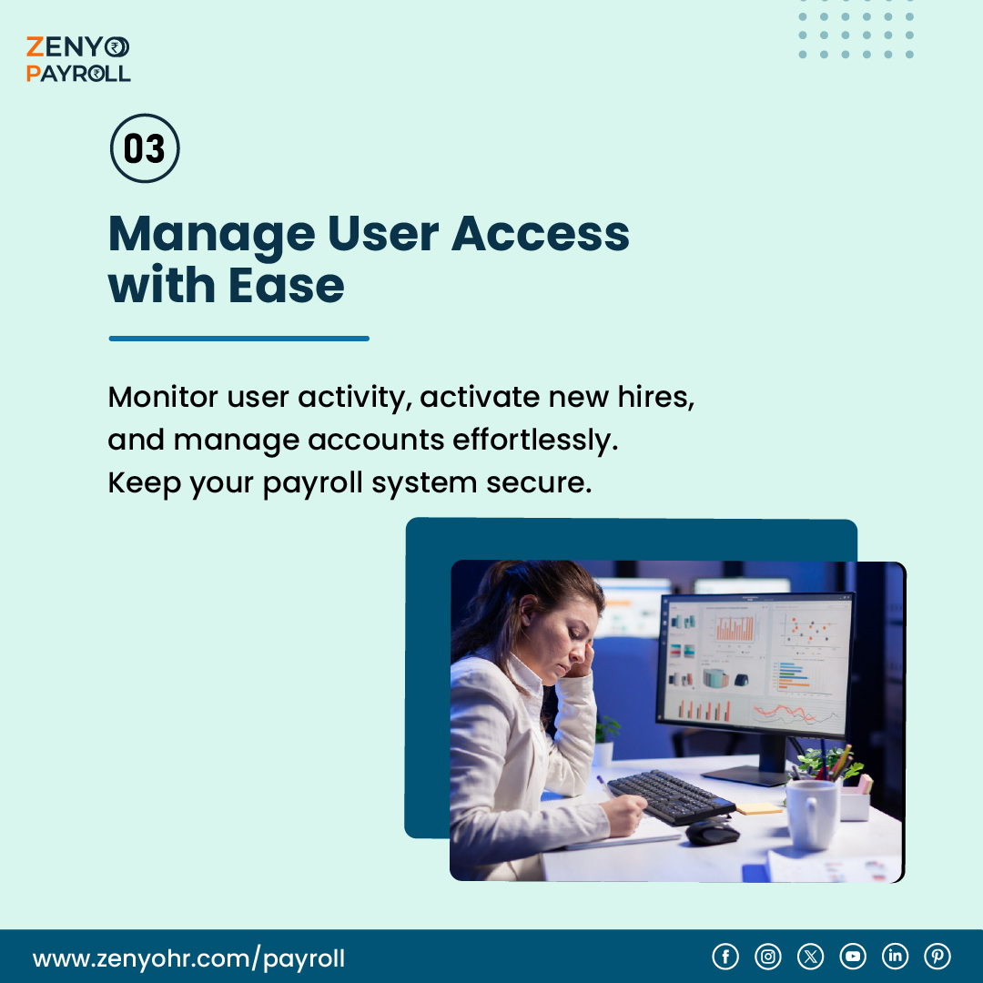 ZenyoPayroll's tweet photo. Zenyo Payroll’s Access Management is here to save the day. 

Visit https://t.co/3uTWFifTUT today!

#accessmanagement #organizationneeds #hrtech #payrollreporting #globalpayroll #mobilehr #simplifypayroll #businessefficiency #payrollmanagement #payrollprocessing #hr #zenyo https://t.co/JLv6luw8cX
