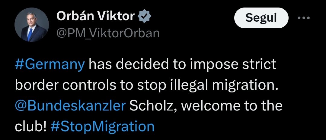 Wenn Orban deine Politik lobt ist es allerhöchste Zeit um einen Moment inne zu halten und dann das genaue Gegenteil zu tun