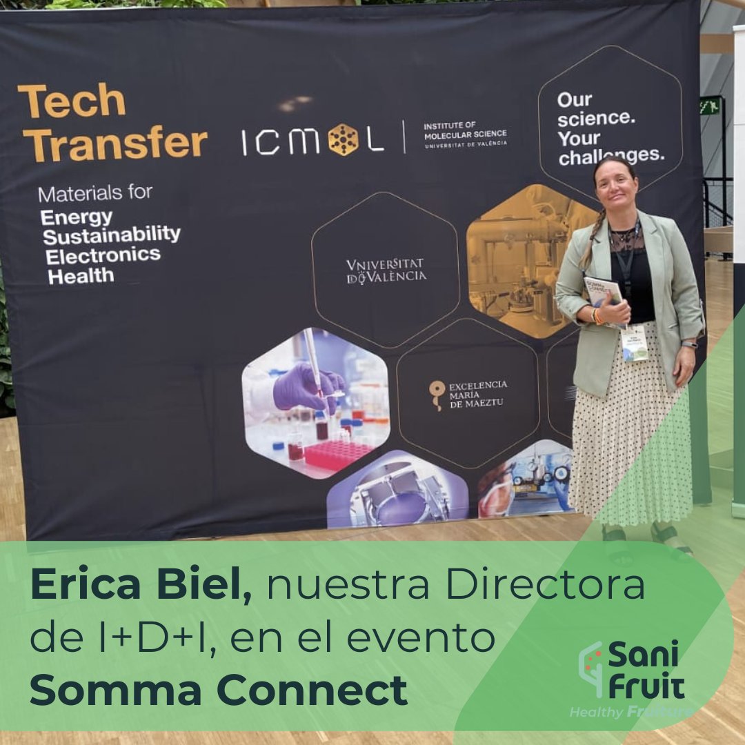 🍊🥑 Nuestra directora de I+D+i, Erica Biel, en el #SommaConnect que tuvo lugar ayer en el Caixa Forum de Valencia 🍋🍈#postcosecha #agriculturasostenible #poscosecha #agriculturaorganica #healthyfruiture #frutassinresiduos #agriculturaecologica #Sanifruit