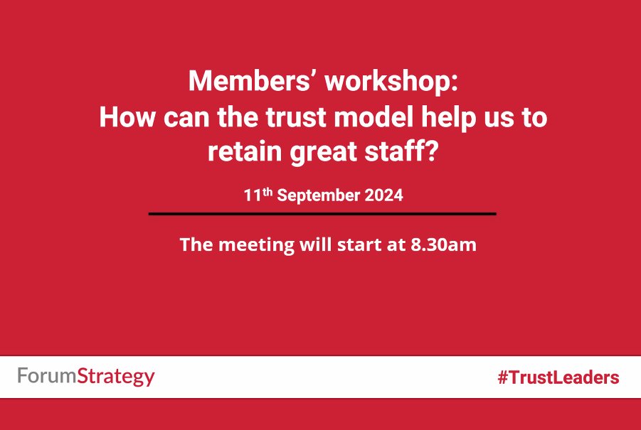 ForumStrategyUK's tweet photo. We're delighted to be welcoming many of our members to this morning's workshop on retention.
We're launching our brand new CEO #systemleadership paper on teacher retention; as well as hearing from @AliceGregson3 @LisaFathersBF. @corisande1 and Ben Gibbs
#TrustLeaders https://t.co/hcYyQqAY15
