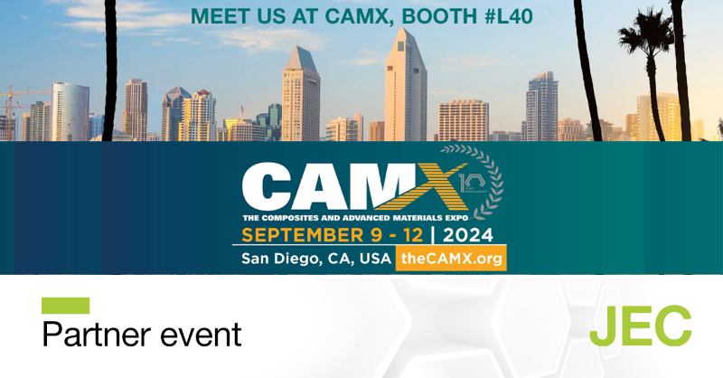 JECComposites's tweet photo. CAMX started! Be sure that you visit our booth #L40 before September 12 to meet our team and discover #JEC Group’s initiatives to promote#compositematerials: https://t.co/8lLvdU2JeN
#CAMX2024 #Composites #networking #innovation #Atlanta #advancedmaterials https://t.co/H6aVHxZe5D