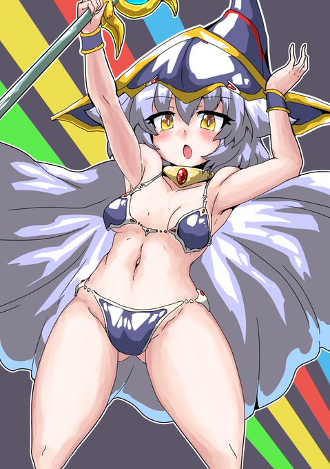 今日の日課はふぁんてぃあぷらんからZNZN( @ZNZN_nznz )さんのところのビキニアーマーリラちゃんです 