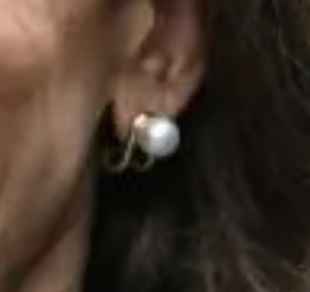 Kamala Harris wasn’t wearing Nova H1 earring headphones. Quit lying to yourselves. She’s wearing Tiffany Hardwear pearl earrings.  See how the Nova earrings only have one stalk coming off of them? See how Kamala’s has two? They’re not even the same thing.
