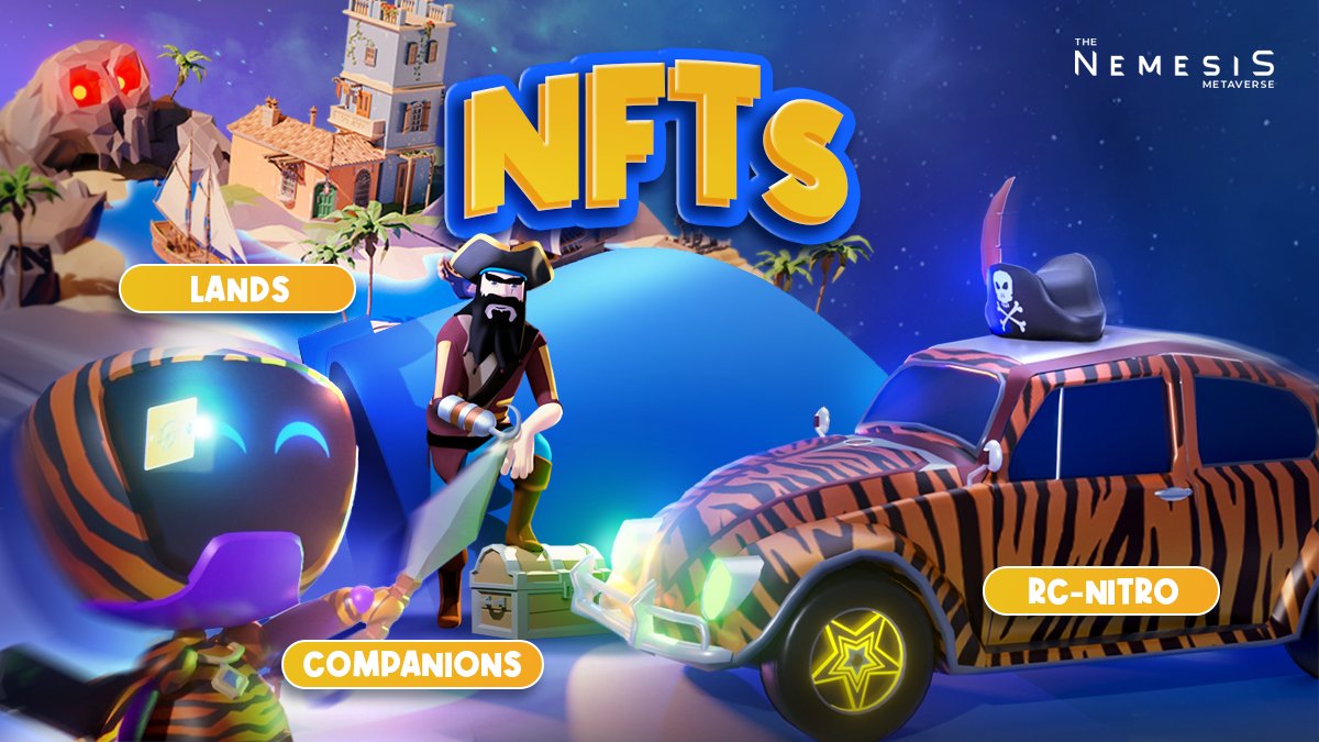 Discover the future of digital ownership with #TheNemesis NFTs! 🚀

🔹Companions: 23B+ possible variations for these ERC-721 tokens
🔹RC-NITRO: 8,888 unique cars with gameplay impact
🔹Lands: 11,520 plots where you can build your dream world

More in our Discord, link in bio 👆