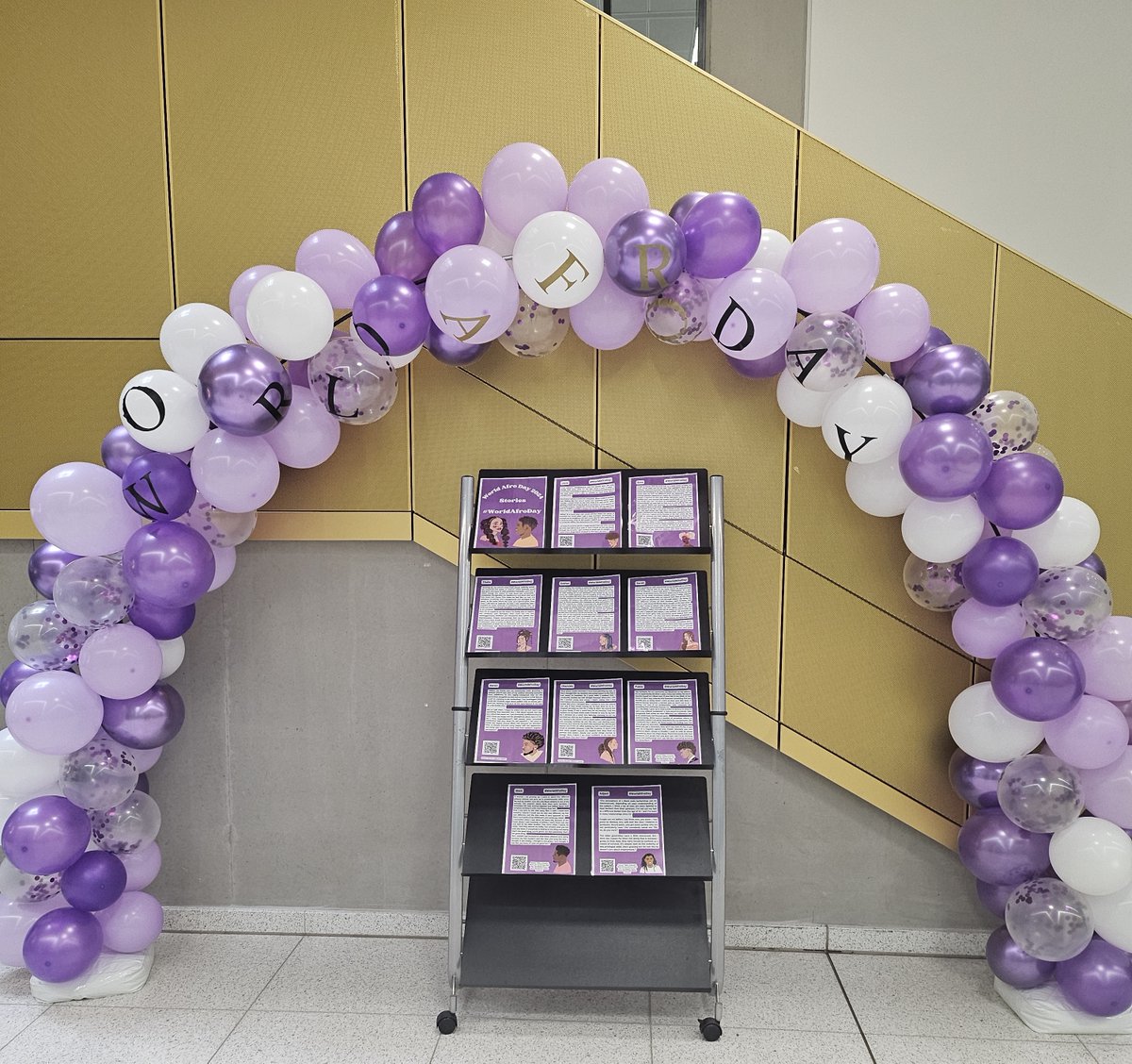 UoB Student EDI (@uobstudentedi) on Twitter photo On campus this week?
In the atrium of the <a href="/unibirmingham/">Uni of Birmingham</a> <a href="/UoBLibServices/">UoB Library Services</a> there is a display to celebrate World Afro Day on the 15 September.
Please come an visit. On campus this week?
In the atrium of the <a href="/unibirmingham/">Uni of Birmingham</a> <a href="/UoBLibServices/">UoB Library Services</a> there is a display to celebrate World Afro Day on the 15 September.
Please come an visit.