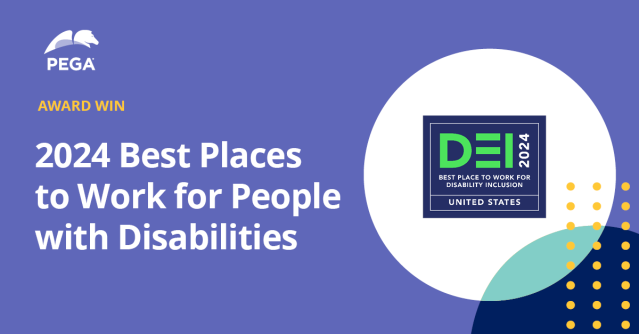 Disability inclusion drives #Innovation. We're proud to earn a top score on the #DisabilityEqualityIndex and be named a Best Place to Work for Disability Inclusion by @DisabilityIN. #LifeAtPega pe.ga/3XBgfHV