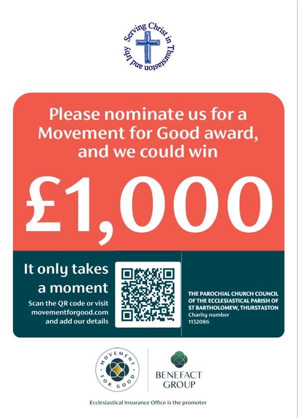 Please take a few minutes of your time to nominate us. You will need our charity number (1132086)
benefactgroup.com/movement-for-g…