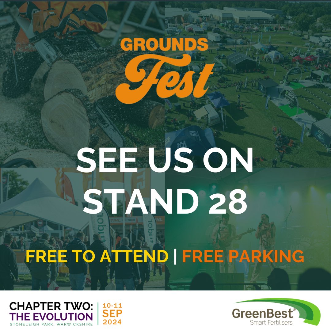 GreenBest Ltd (@greenbestltd) on Twitter photo It’s day 2 of <a href="/GroundsFest/">Grounds Fest</a> 2024 and we’re ready for you!
James, Jack and Jeremy are on stand 28 showcasing all our brands and services.
Be sure to pop by to find out more about our latest products, how to become a distributor and how you can learn and earn BASIS CPD points It’s day 2 of <a href="/GroundsFest/">Grounds Fest</a> 2024 and we’re ready for you!
James, Jack and Jeremy are on stand 28 showcasing all our brands and services.
Be sure to pop by to find out more about our latest products, how to become a distributor and how you can learn and earn BASIS CPD points