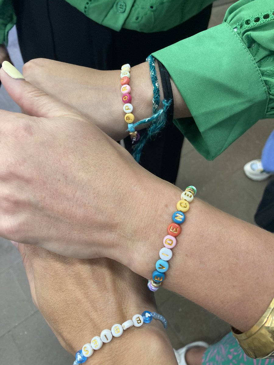 Conference bracelets to grab and swap during the day… (here we have evidence, opportunity and babies, obviously I got the last one!)