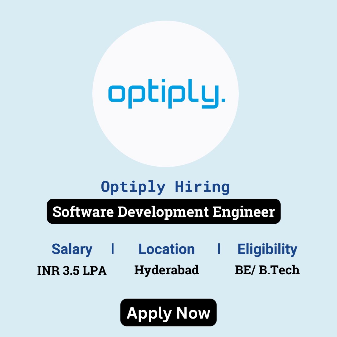 karthikpattadi's tweet image. 🔍 Optiply Careers 2024 🔍

Optiply is hiring for the position of Software Development Engineer. 

🔗 Apply Here: zurl.co/UUAl 

💬 Join Our WhatsApp Group: zurl.co/HzO9

#Optiply #SoftwareDevelopmentEngineer #SoftwareEngineering #CareerOpportunities