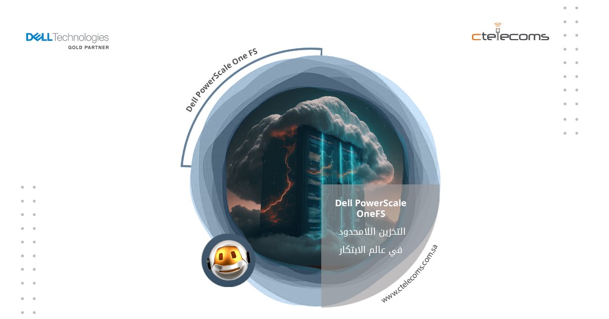 ctelecoms_ksa's tweet image. قم بإدارة بياناتك بسهولة واستمتع بإمكانيات تخزين لا حدود لها مع 
Dell PowerScale OneFS.
انطلق نحو عالم يسوده الكفاءة والابتكار، واختر الحل الأمثل لتوسيع نطاق بياناتك وضمان حمايتها بأعلى المعايير.
ctelecoms.com.sa/L159/Dell-Powe…

 #OneFS_solution #storage_solution #Dell_powerscale_KSA