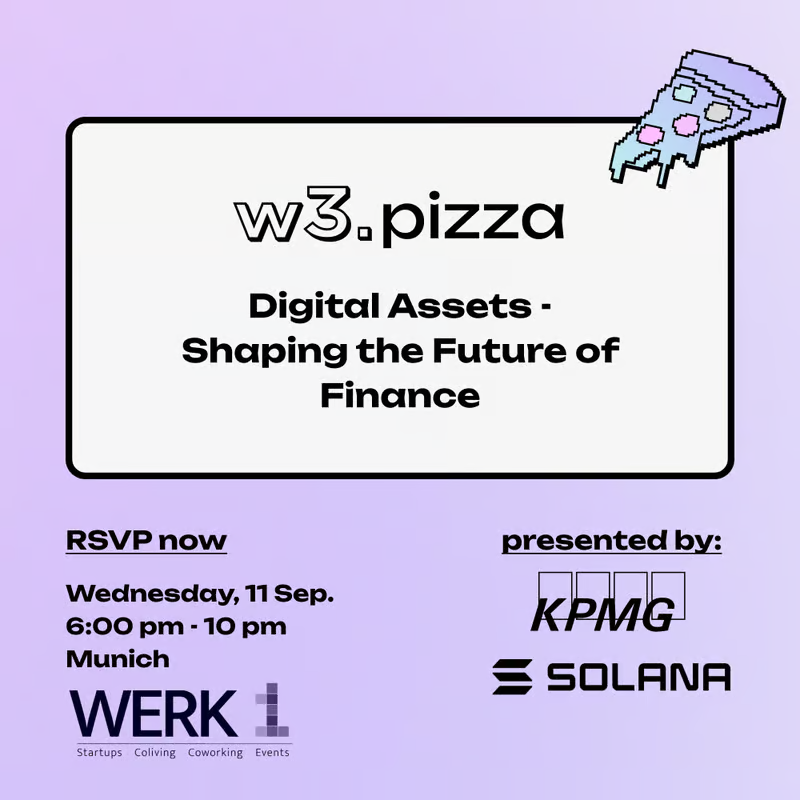 w3_vision_'s tweet photo. GMunich! 🥨

Who's around for Tum Blockchain Conference 24?

If you don't like white sausages, we have 🍕 for you tonight https://t.co/ITlYOFr5fn