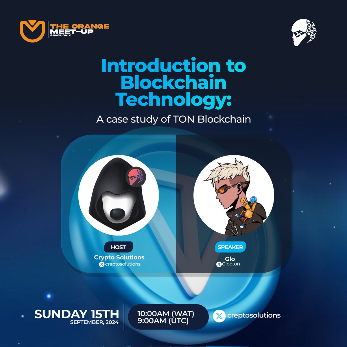 🚨 Exciting Announcement! 🚨

Join us for a deep dive into Introduction to Blockchain Technology: A case study of TON  Blockchain (<a href="/ton_blockchain/">TON 💎</a>)

Speaker: <a href="/Giooton/">Gio</a> 🛡️

📅 Date: Saturday, 15th September 2024 
🏠 Venue: TOM Space, hosted by <a href="/creptosolutions/">Crypto Solutions</a>
⏰ Time: 10:00AM