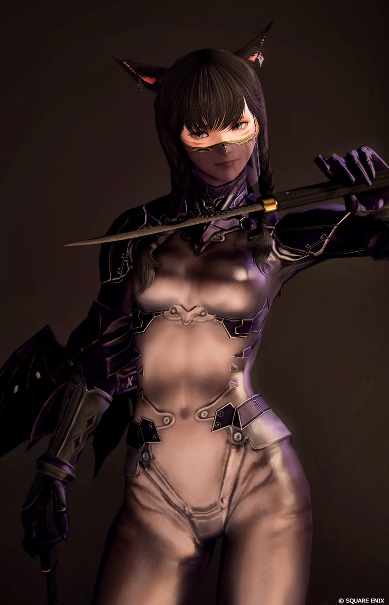 FF14「エクスアラガン装備、グラフィックアップデートはまだっぽいけど7.0から素材感や映」|まや🦕のイラスト