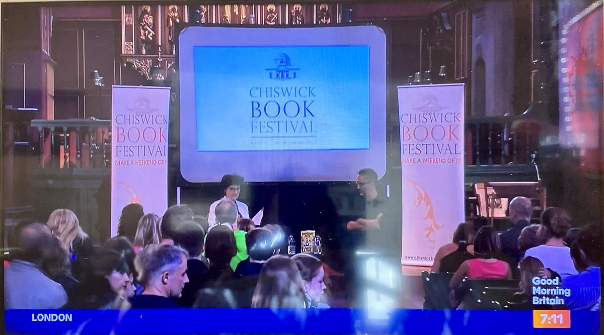 W4BookFest's tweet image. Great to see today’s opening of #ChiswickBookFest on @itvlondon News #GoodMorningBritain @GMB this morning - with mentions of speakers #BillWyman + @clarebalding - and footage of previous Festival events @StMichaelsW4 + @Chiswick_House