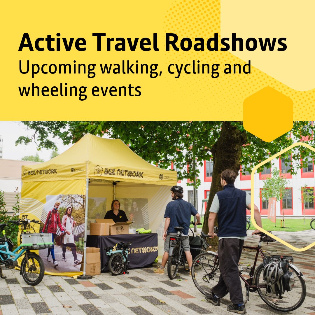 BeeNetwork's tweet photo. The summer may have ended but we’ve still got plenty of events coming up for you to find out more about walking, wheeling and cycling including Altrincham’s Big Ride Out this Sunday!

Find out more: https://t.co/sW8t6BwdJv https://t.co/SeGIA9iDcG