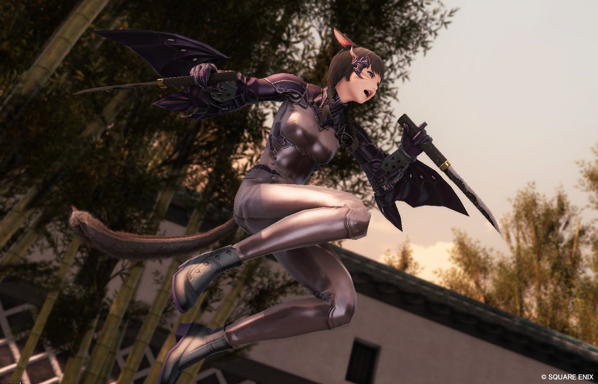 FF14「エクスアラガン装備、グラフィックアップデートはまだっぽいけど7.0から素材感や映」|まや🦕のイラスト