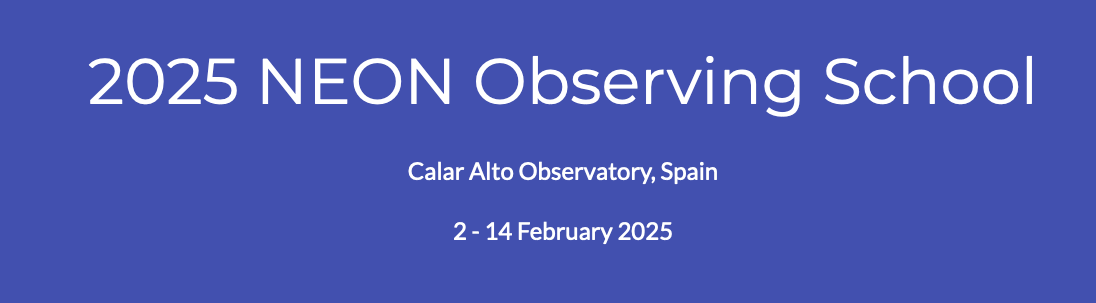 ORP_Astro's tweet photo. 2025 NEON Observing School 2-14.2.2025, co-funded by ORP and hosted by CAHA: provides hands-on observing experience on professional telescopes https://t.co/hljkhV93aO @mpi_astro @CalarAltoObs @ORP_Astro @RadioNet_EU @ASTRON_NL #astronomy #multimessenger https://t.co/IvBQmVS9Wq