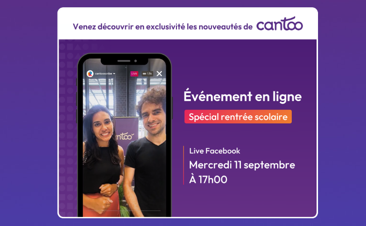 Librairie eMLS (@librairieemls) on Twitter photo Live Facebook « Spécial rentrée scolaire aujourd’hui à 17 h par <a href="/CantooScribe/">Cantoo Scribe</a> 📢
👉 S'inscrire : cutt.ly/5eRin4ua
Autres RV
👉 18/09 à 14 h pour Cantoo Prof cutt.ly/beRiQiwA
👉 2/10 à 14 h pour Cantoo Scribe cutt.ly/WeRiQXw0
#Cantoo #Inclusion #Evénements Live Facebook « Spécial rentrée scolaire aujourd’hui à 17 h par <a href="/CantooScribe/">Cantoo Scribe</a> 📢
👉 S'inscrire : cutt.ly/5eRin4ua
Autres RV
👉 18/09 à 14 h pour Cantoo Prof cutt.ly/beRiQiwA
👉 2/10 à 14 h pour Cantoo Scribe cutt.ly/WeRiQXw0
#Cantoo #Inclusion #Evénements