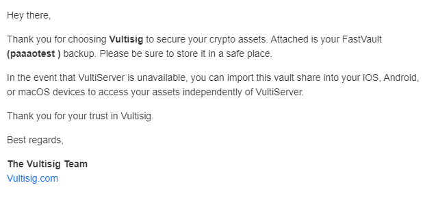 TheDivingPaaao's tweet image. What do you guys think I am testing? 

@vultisig will be even easier to use. 
Have a hot wallet option or cold wallet. Whatever you need.

Everthing will be in place soon.
Can't wait!