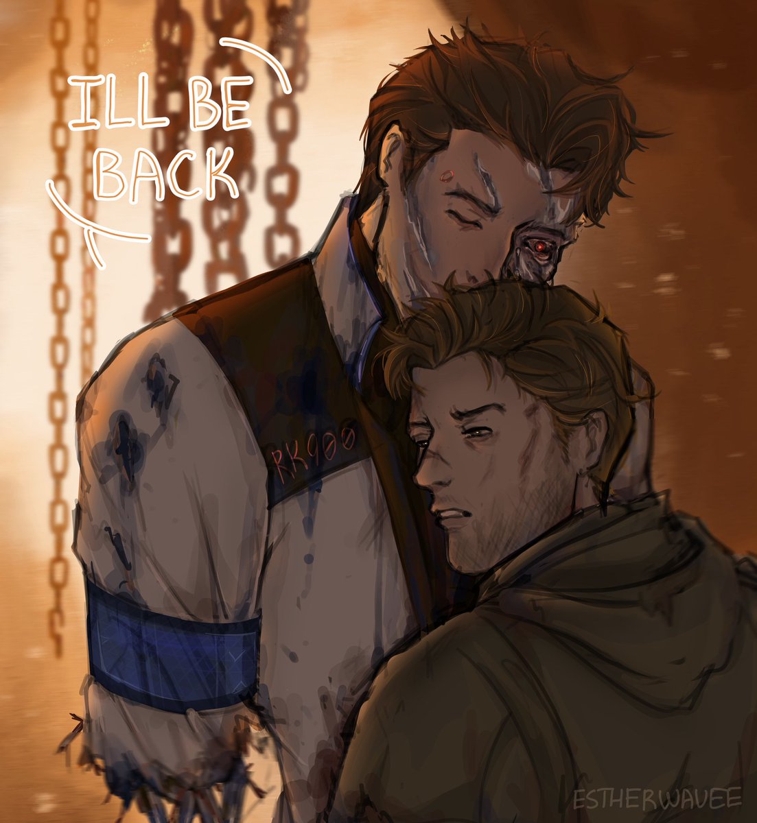 estherwavee's tweet photo. he'll definitely be back 😈😈😈 

#reed900 #DetroitBecomeHuman #dbh https://t.co/m0IhnVBX5K