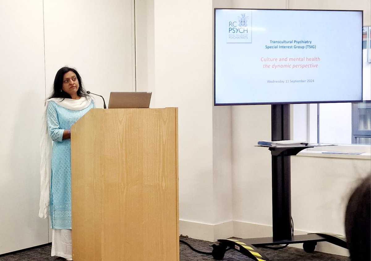 Why culture matters-a patient perspective  <a href="/Fabida3/">Dr Fabida Aria</a> opening the conference <a href="/rcpsychTSIG/">RCPsych Transcultural psychiatry SIG</a> today