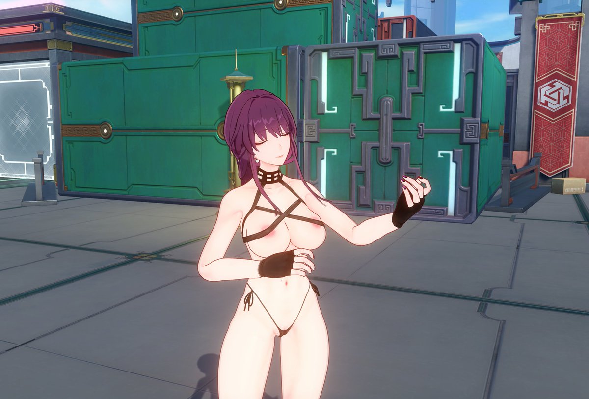 LewdLadModding's tweet image. Some more Assassin Bikini Kafka since people seem to like her!
#HonkaiStarRail #StarRail #HSR