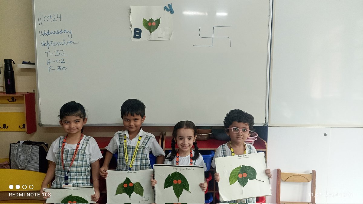 Avni Massey (@masseyavni) on Twitter photo वक्रतुण्ड महाकाय सूर्यकोटि समप्रभ।
निर्विघ्नं कुरु मे देव सर्वकार्येषु सर्वदा॥
Children of Nursery B participated in Ganesh Chaturthi Activity with full enthusiasm and zeal #GaneshChaturthi2024 🌼🌼💐 <a href="/y_sanjay/">Sanjay Yadav</a> <a href="/pntduggal/">PUNEET DUGGAL</a> <a href="/ShandilyaPooja/">Pooja Shandilya</a> <a href="/gayatri_janjua/">Gayatri Janjua</a> वक्रतुण्ड महाकाय सूर्यकोटि समप्रभ।
निर्विघ्नं कुरु मे देव सर्वकार्येषु सर्वदा॥
Children of Nursery B participated in Ganesh Chaturthi Activity with full enthusiasm and zeal #GaneshChaturthi2024 🌼🌼💐 <a href="/y_sanjay/">Sanjay Yadav</a> <a href="/pntduggal/">PUNEET DUGGAL</a> <a href="/ShandilyaPooja/">Pooja Shandilya</a> <a href="/gayatri_janjua/">Gayatri Janjua</a>