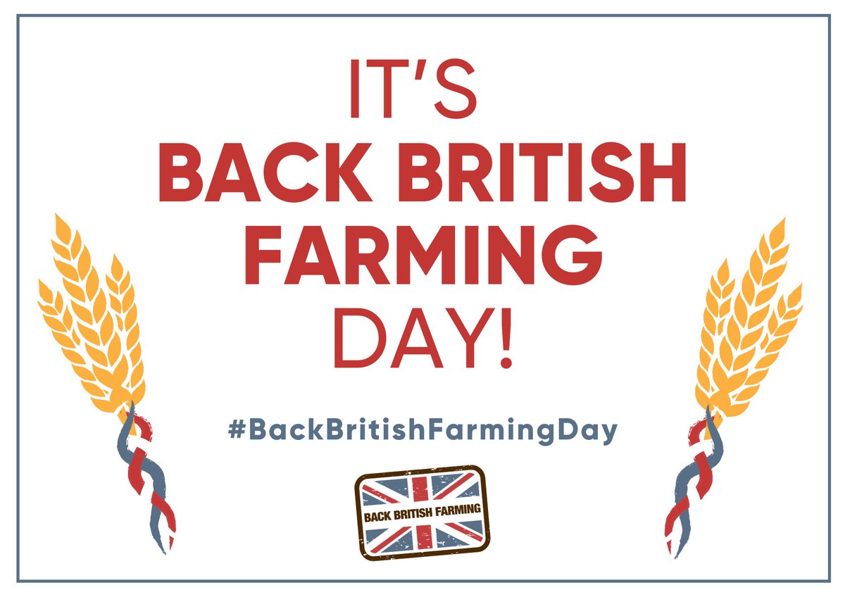 Today we are proudly supporting the #BackBritishFarmingDay campaign by <a href="/NFUtweets/">National Farmers' Union</a>!

British Farming is at the heart of our nation, show your appreciation &amp; #BuyBritishProduce!Together we can ensure a greener, sustainable future for generations to come! 
🐄🐖🐑🥕🚜🇬🇧