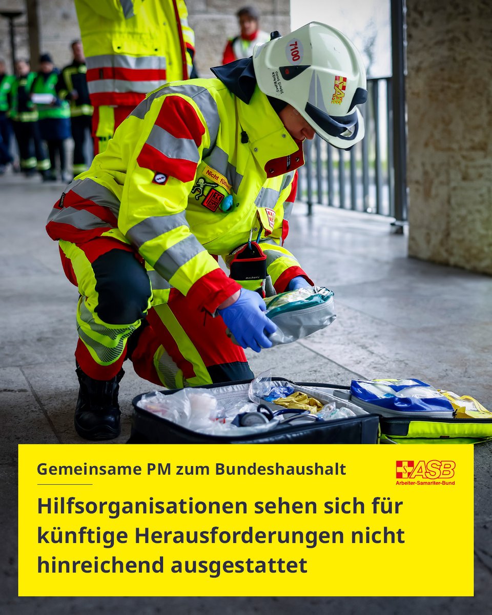 ASB Deutschland e.V. (@asb_de) on Twitter photo Trotz zunehmender Krisen & wachsender Anforderungen im Zivilschutz sieht sich der ASB gemeinsam mit <a href="/roteskreuz_de/">Deutsches Rotes Kreuz</a>, <a href="/DLRG/">DLRG e.V.</a>, <a href="/johanniter/">Johanniter-Unfall-Hilfe e.V.</a> & <a href="/malteserDE/">Malteser in Deutschland</a> nicht hinreichend für aktuelle und zukünftige Herausforderungen ausgestattet. #haushalt #Katastrophenschutz 1/2 <a href="/knufleckenstein/">Knut Fleckenstein</a> Trotz zunehmender Krisen & wachsender Anforderungen im Zivilschutz sieht sich der ASB gemeinsam mit <a href="/roteskreuz_de/">Deutsches Rotes Kreuz</a>, <a href="/DLRG/">DLRG e.V.</a>, <a href="/johanniter/">Johanniter-Unfall-Hilfe e.V.</a> & <a href="/malteserDE/">Malteser in Deutschland</a> nicht hinreichend für aktuelle und zukünftige Herausforderungen ausgestattet. #haushalt #Katastrophenschutz 1/2 <a href="/knufleckenstein/">Knut Fleckenstein</a>