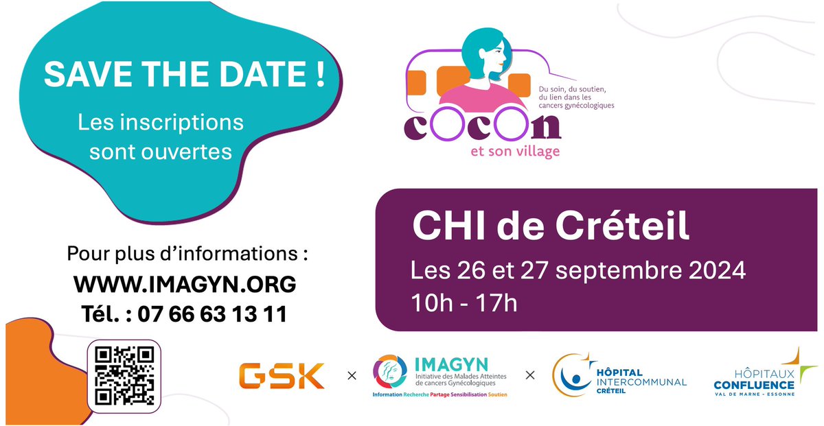 💙Septembre Turquoise signe la reprise de notre tournée COCON et son village en partenariat avec <a href="/GSK/">GSK</a> !
 
📢Nous vous donnons rendez-vous les 26 et 27 septembre prochain au @chicreteil de 10h à 17h, où notre micro-maison itinérante COCON et son village posera ses valises pour 2j