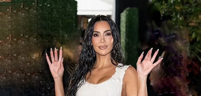 Kim Kardashian Dazzles in White Latex Dress, Steals the Show with Her Dance Moves at Star-Studded Gala