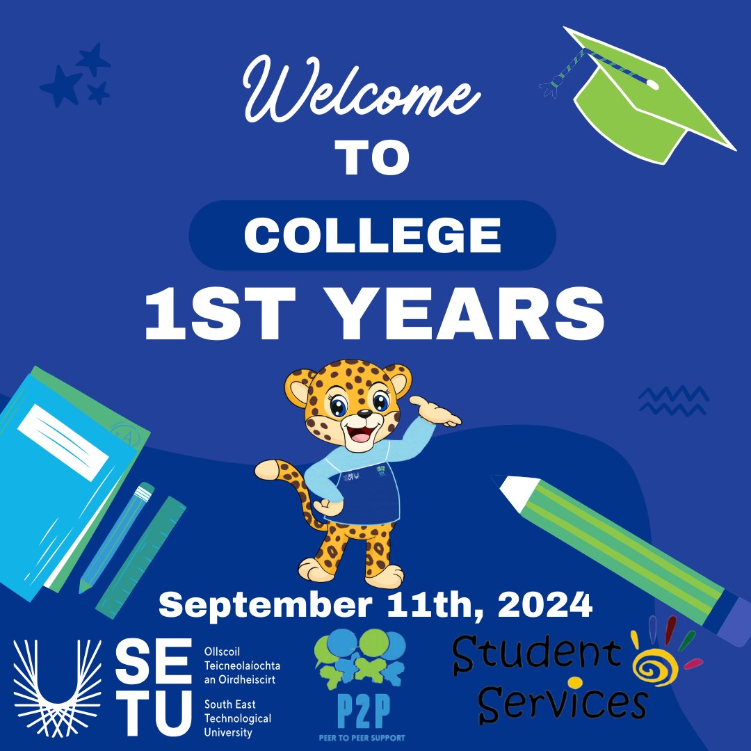 P2P SETU Carlow (@setu_carlow_p2p) on Twitter photo 🎉 Welcome to College, First-Year Students! 🎉
Our Peer Mentoring Program is designed to help you navigate this exciting new chapter. 
Don’t hesitate to reach out—let’s make this year amazing together! 🚀 🎉 Welcome to College, First-Year Students! 🎉
Our Peer Mentoring Program is designed to help you navigate this exciting new chapter. 
Don’t hesitate to reach out—let’s make this year amazing together! 🚀