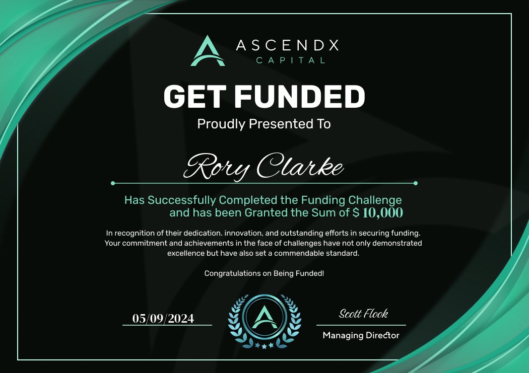 FatalForex's tweet image. Funded With @AscendxCapital