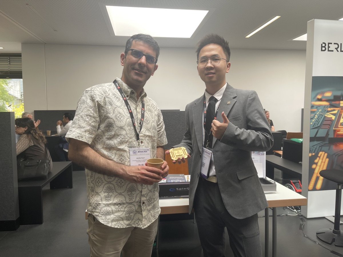 SpinQ_Lab's tweet image. We’re thrilled by the incredible turnout at #Qtech2024! So many visitors stopped by our booth to explore SpinQ Technology’s latest innovations in quantum computing. Thank you to everyone who joined us – the future of quantum is looking bright! #QuantumComputing #SpinQ #Berlin