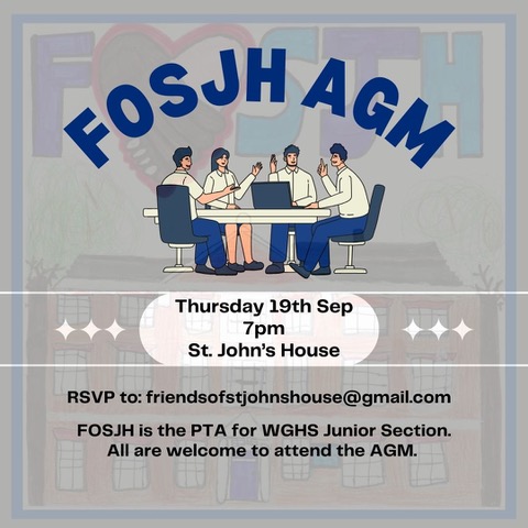 Wakefield Girls' High School (@wghsyorkshire) on Twitter photo Get ready to dance! ππΊ Join us for a fun-filled Disco on Friday, 27th September, from 6-8pm in Jubilee Hall! πβ¨
Plus, donβt forget our AGM on Thursday, 19th September, at 7pm in St John's House. See you there! π Get ready to dance! ππΊ Join us for a fun-filled Disco on Friday, 27th September, from 6-8pm in Jubilee Hall! πβ¨
Plus, donβt forget our AGM on Thursday, 19th September, at 7pm in St John's House. See you there! π