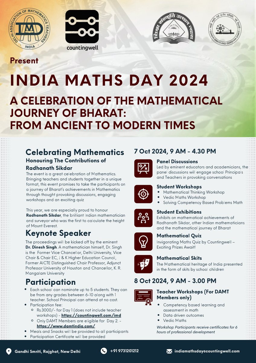 Delhi Association of Mathematics Teachers India tweet media